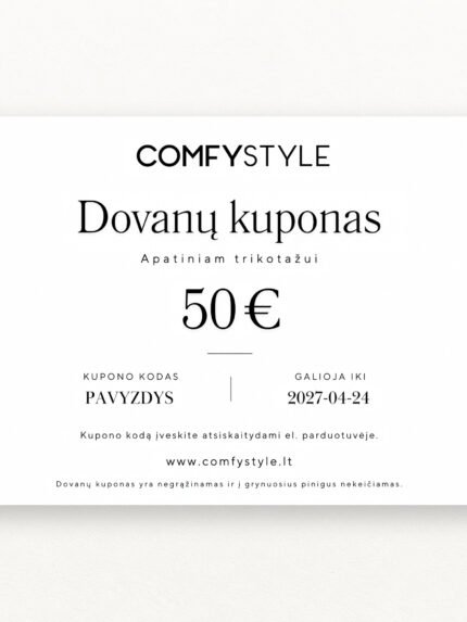 COMFYSTYLE dovanų kuponas