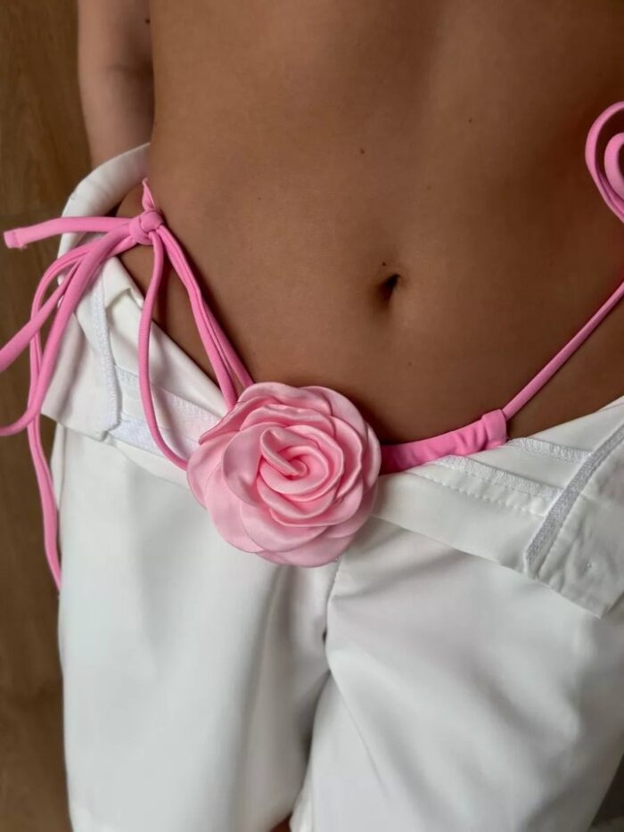 Maudymosi kostiumėlis su gėlėmis Flower